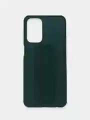 Тёмно-зелёный чехол Samsung Galaxy A23, Самсунг Галакси А23 силиконовый, с подставкой