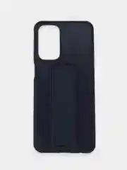 Черный чехол Samsung Galaxy A23, Самсунг Галакси А23 силиконовый, с подставкой