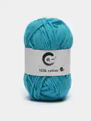 Небесно-голубой пряжа детская хлопковая "Milk cotton", 25 г