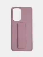 Розовый чехол Samsung Galaxy A33, Самсунг Галакси А33 5G силиконовый, под кожу, с подставкой