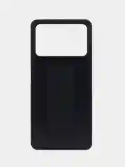Черный чехол для Xiaomi Poco X4 Pro, Сяоми Поко Х4 Про, силиконовый под кожу, с подставкой