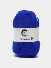 Синий пряжа детская хлопковая "Milk cotton", 25 г