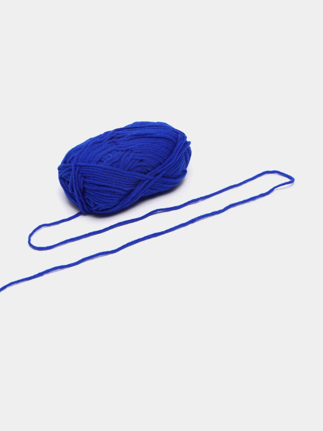 Синий пряжа детская хлопковая "Milk cotton", 25 г