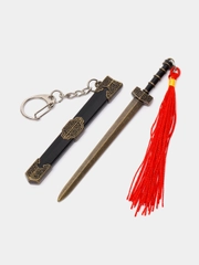 Брелок в восточном стиле, катана меч, металлический, Аниме из серии игр The King of Yue