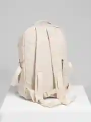 Белый рюкзак с брелоком лягушкой, унисекс
