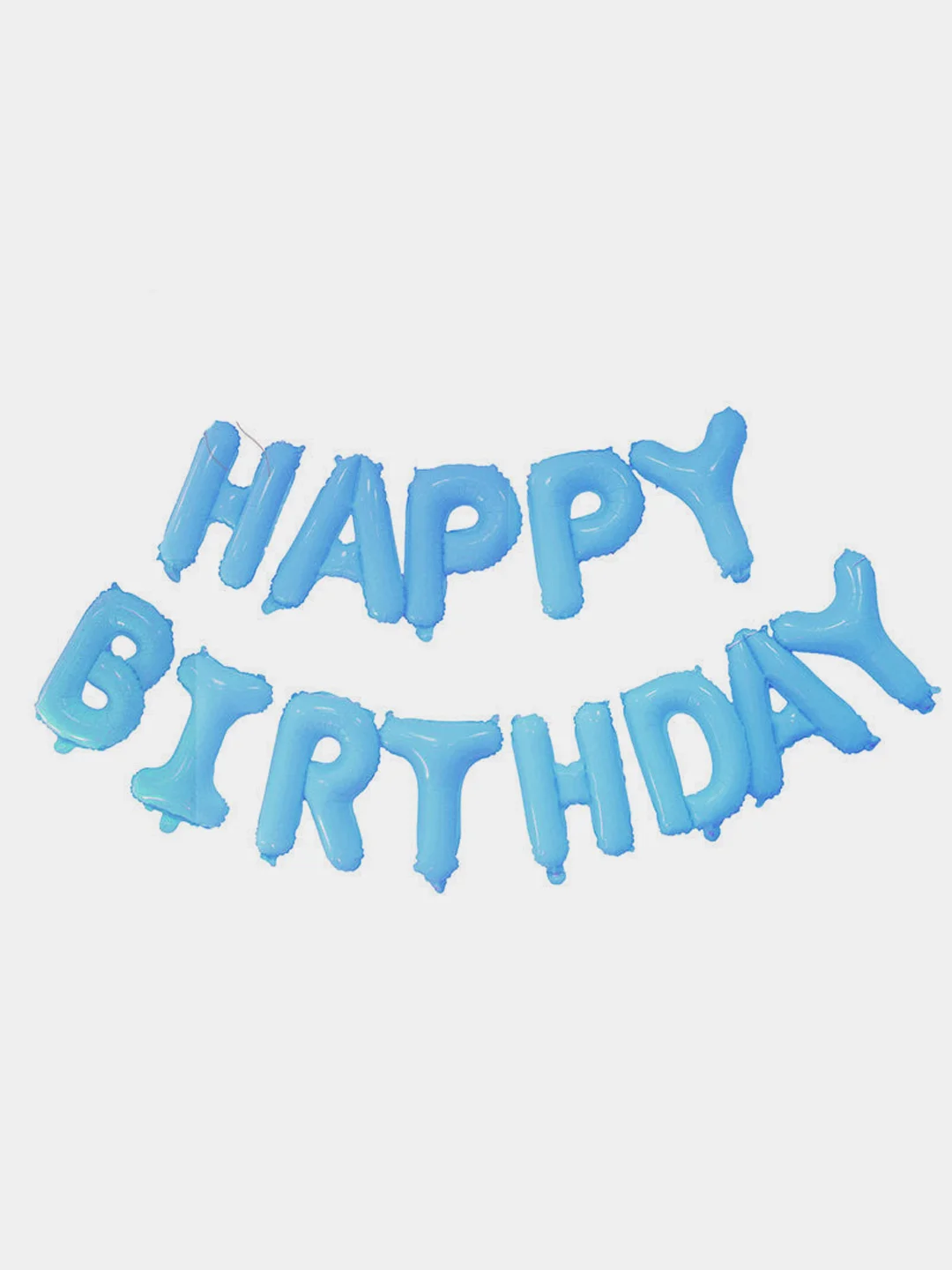 Голубой гирлянда из воздушных шариков Happy Birthday