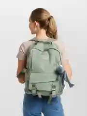 Лайм рюкзак с брелоком лягушкой, унисекс