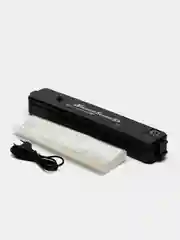 Черный вакуумный упаковщик продуктов Vacuum Sealer