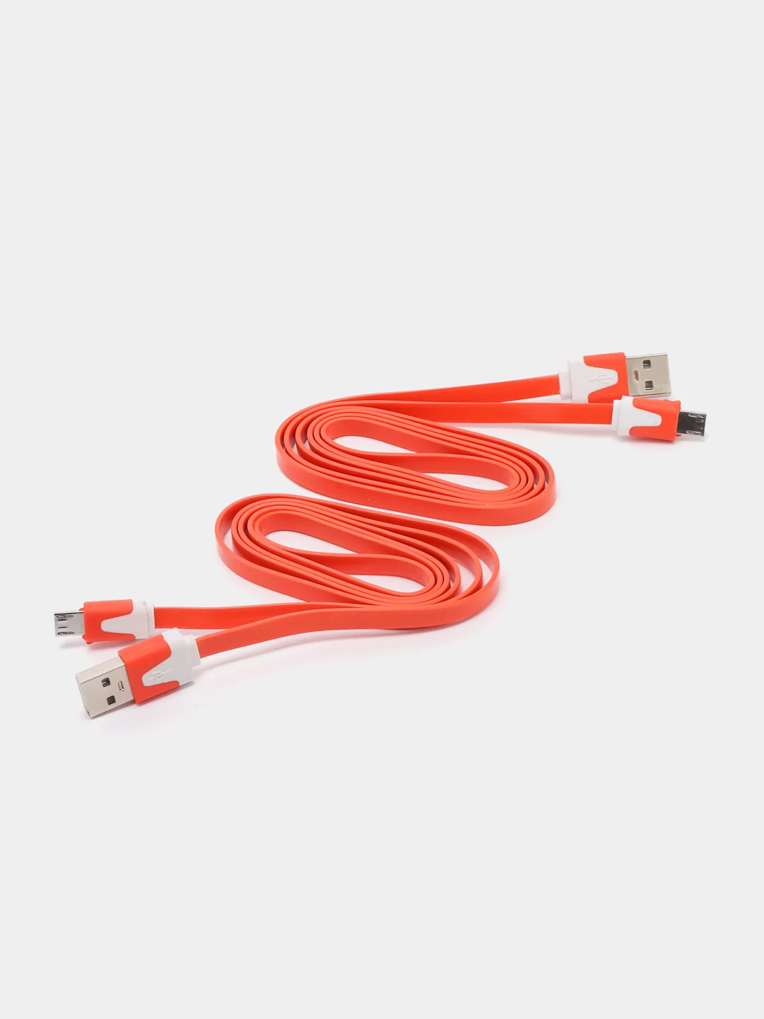 Оранжевый кабель USB - Micro USB, 2, 4, 8 штук