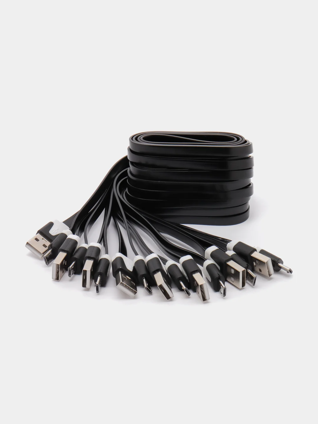 Черный кабель USB - Micro USB, 2, 4, 8 штук