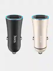 Автомобильное зарядное устройство Hoco Z30A с подсветкой, 2 x USB, быстрая зарядка