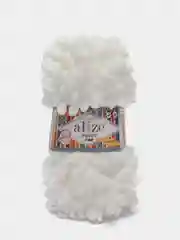 Белый пряжа Alize Puffy Fine