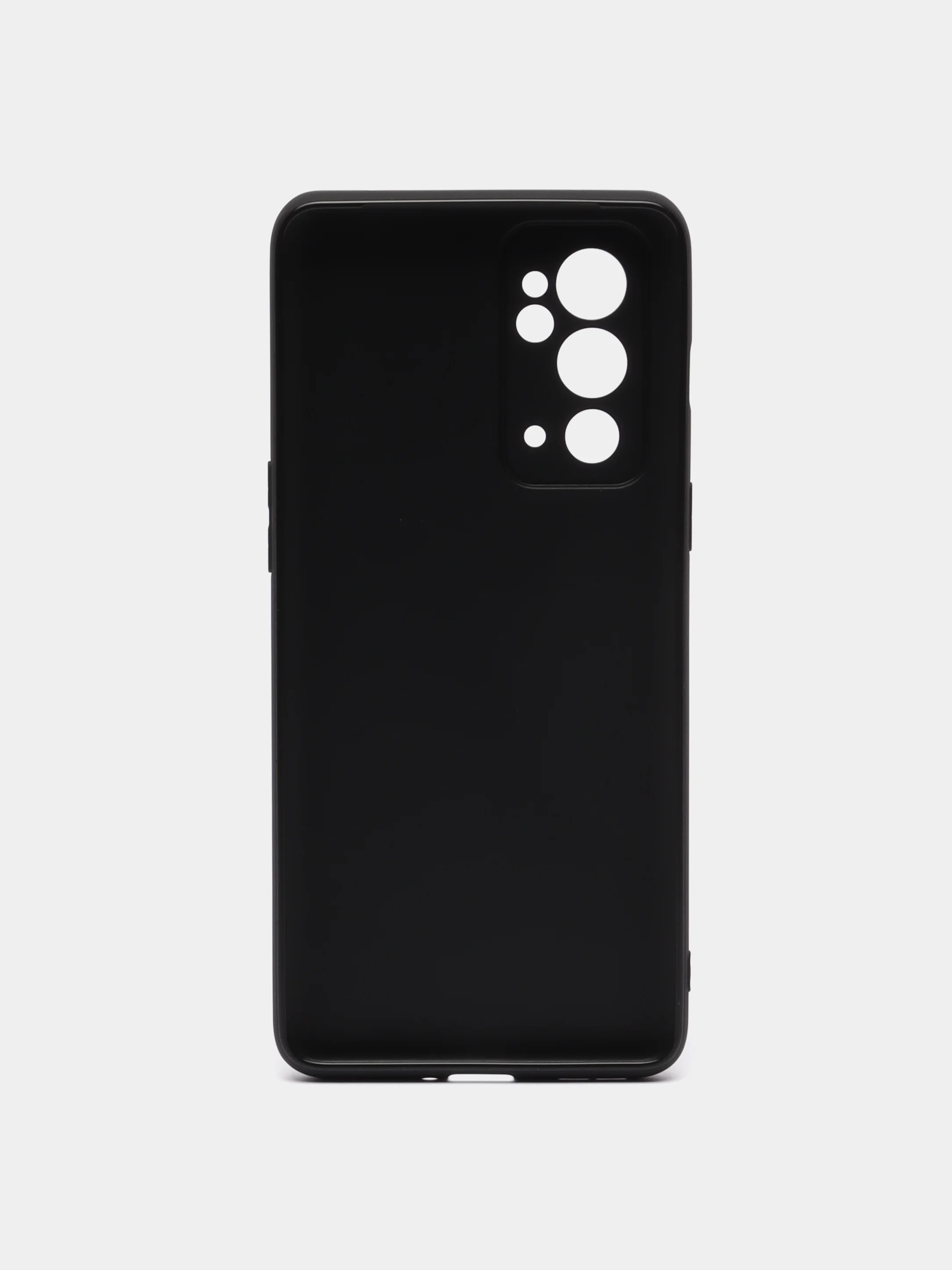Черный чехол для OnePlus 9RT, с матовым покрытием и бортиком (защитой) вокруг модуля камер