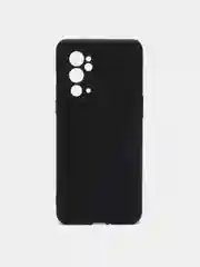 Черный чехол для OnePlus 9RT, с матовым покрытием и бортиком (защитой) вокруг модуля камер