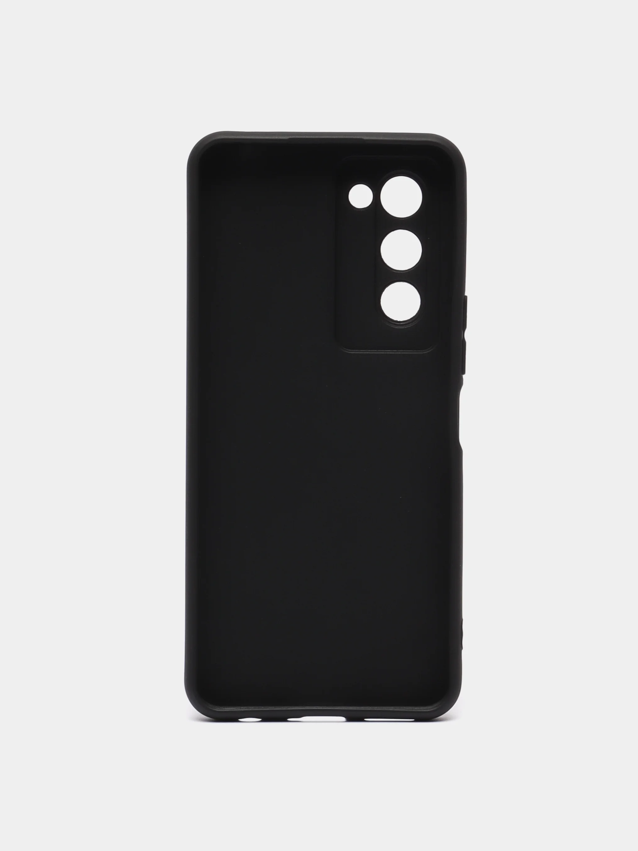 Черный чехол для Tecno Camon 18 Premier с матовым покрытием и защитой вокруг модуля камер