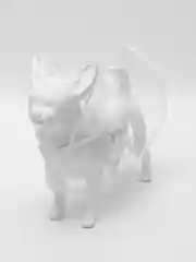 Белый дождевик с капюшоном для собак и кошек