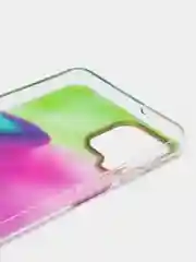 Пурпурный чехол прозрачный с рисунком Samsung Galaxy A22 4G, M22, M32, Самсунг Галакси А22, М22, М32