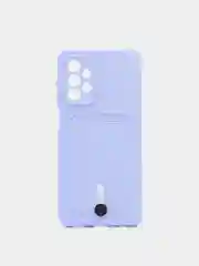 Лавандовый чехол Samsung Galaxy A23, Самсунг Галакси А23 силиконовый с карманом для карты