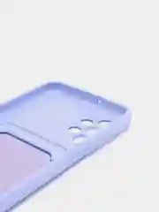 Лавандовый чехол Samsung Galaxy A23, Самсунг Галакси А23 силиконовый с карманом для карты