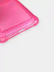 Фуксия чехол для Xiaomi Poco X3 NFC / Poco X3 Pro прозрачный противоударный с карманом для карты