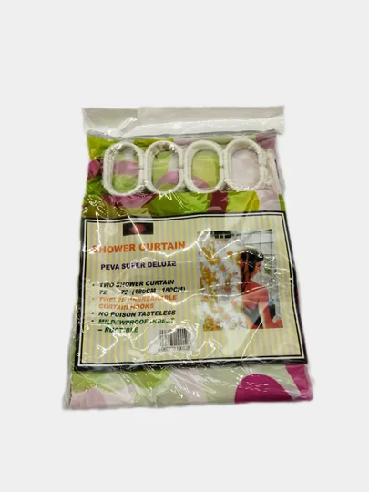 Зеленый штора для ванной комнаты, 180 х 180 см