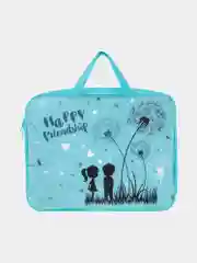 Папка на молнии с ручками BRAUBERG А4, 1 отделение, полиэстер, 80мм, Happy friendship
