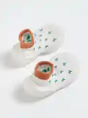 Оранжевый носочки-ботиночки