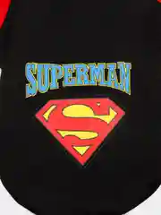 Черный толстовка для собак и кошек Superman, с капюшоном