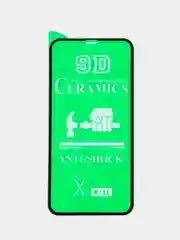 Черный защитное гибридное стекло Ceramic для iPhone 11/XR чёрный