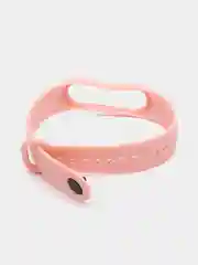 Розовый ремешок для Xiaomi Mi Band 3 / Mi Band 4 силиконовый, 20 цветов