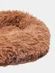 Угольный лежанка для домашних животных, с бортом, круглая