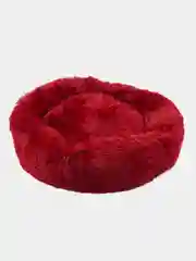 Багровый лежанка для домашних животных, с бортом, круглая