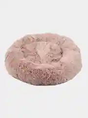 Серый лежанка для домашних животных, с бортом, круглая