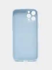 Голубой кожаный чехол на айфон iPhone 11 Pro Max, 12 Pro, 12 Pro Max