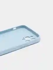 Голубой кожаный чехол на айфон iPhone 11 Pro Max, 12 Pro, 12 Pro Max