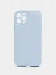 Голубой кожаный чехол на айфон iPhone 11 Pro Max, 12 Pro, 12 Pro Max