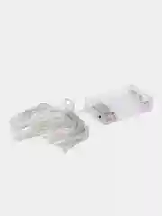 Гирлянда прозрачная нить, 2 м, IP20, 20 LED, свечение мульти, 2 режима, AAх3