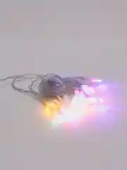 Гирлянда прозрачная нить, 2 м, IP20, 20 LED, свечение мульти, 2 режима, AAх3