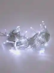 Гирлянда "Нить" 5 м, IP20, прозрачная нить, 50 LED, свечение белое, 8 режимов, 220 В