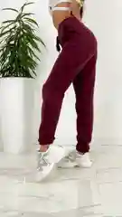 Бордовый теплые женские спортивные штаны на резинке