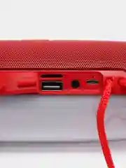 Красный колонка портативная, беспроводная, с радиоприемником, Bluetooth