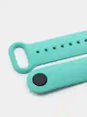 Лазурный силиконовый ремешок для фитнес-браслета Xiaomi Mi Band 5 (Ми Бэнд 5)/Mi Band 6 (Ми Бэнд 6)