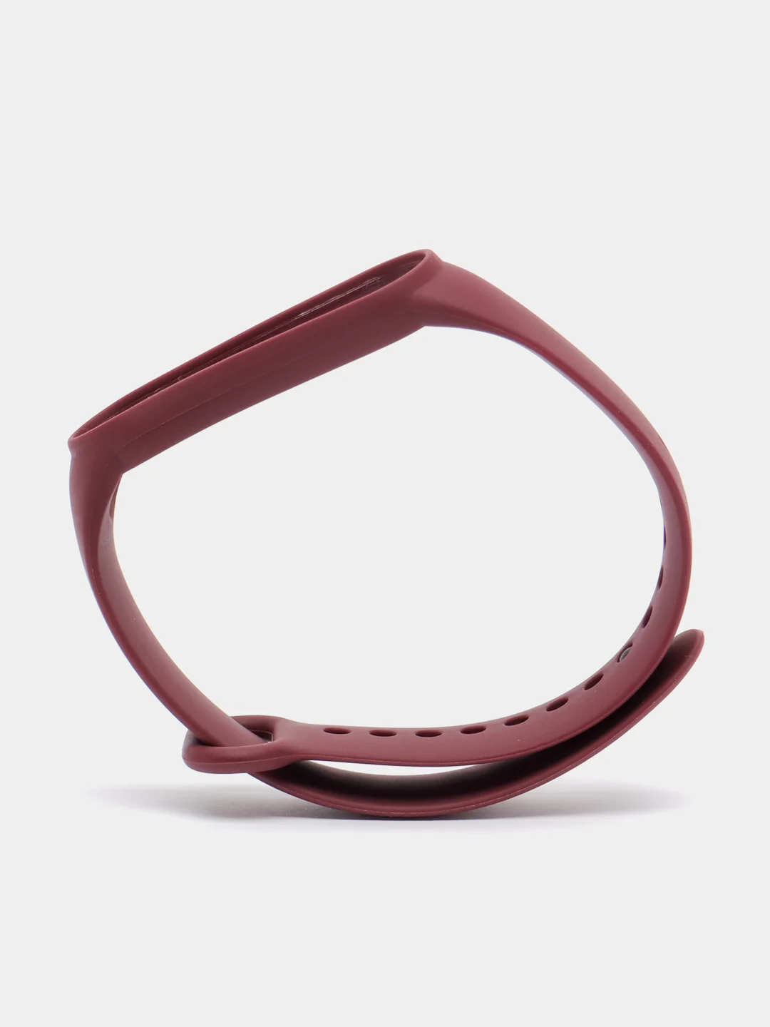 Багровый силиконовый ремешок для фитнес-браслета Xiaomi Mi Band 5 (Ми Бэнд 5)/Mi Band 6 (Ми Бэнд 6)