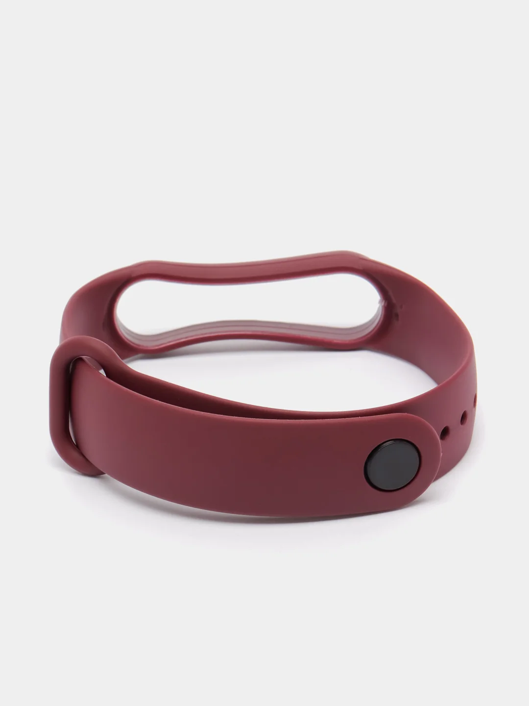 Багровый силиконовый ремешок для фитнес-браслета Xiaomi Mi Band 5 (Ми Бэнд 5)/Mi Band 6 (Ми Бэнд 6)