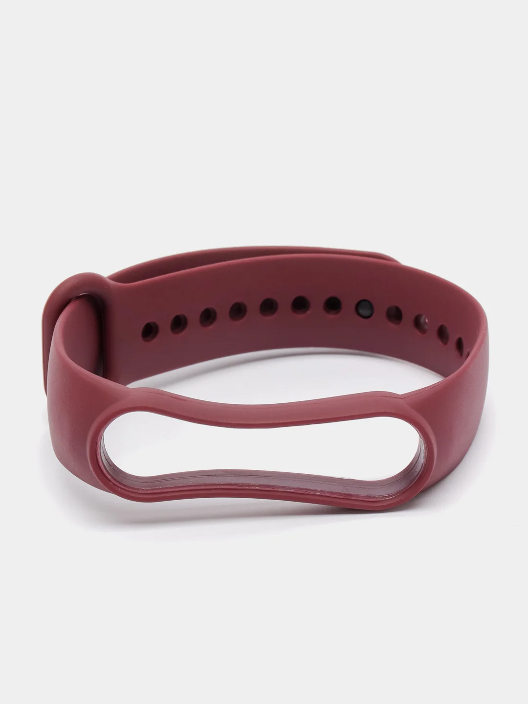 Багровый силиконовый ремешок для фитнес-браслета Xiaomi Mi Band 5 (Ми Бэнд 5)/Mi Band 6 (Ми Бэнд 6)