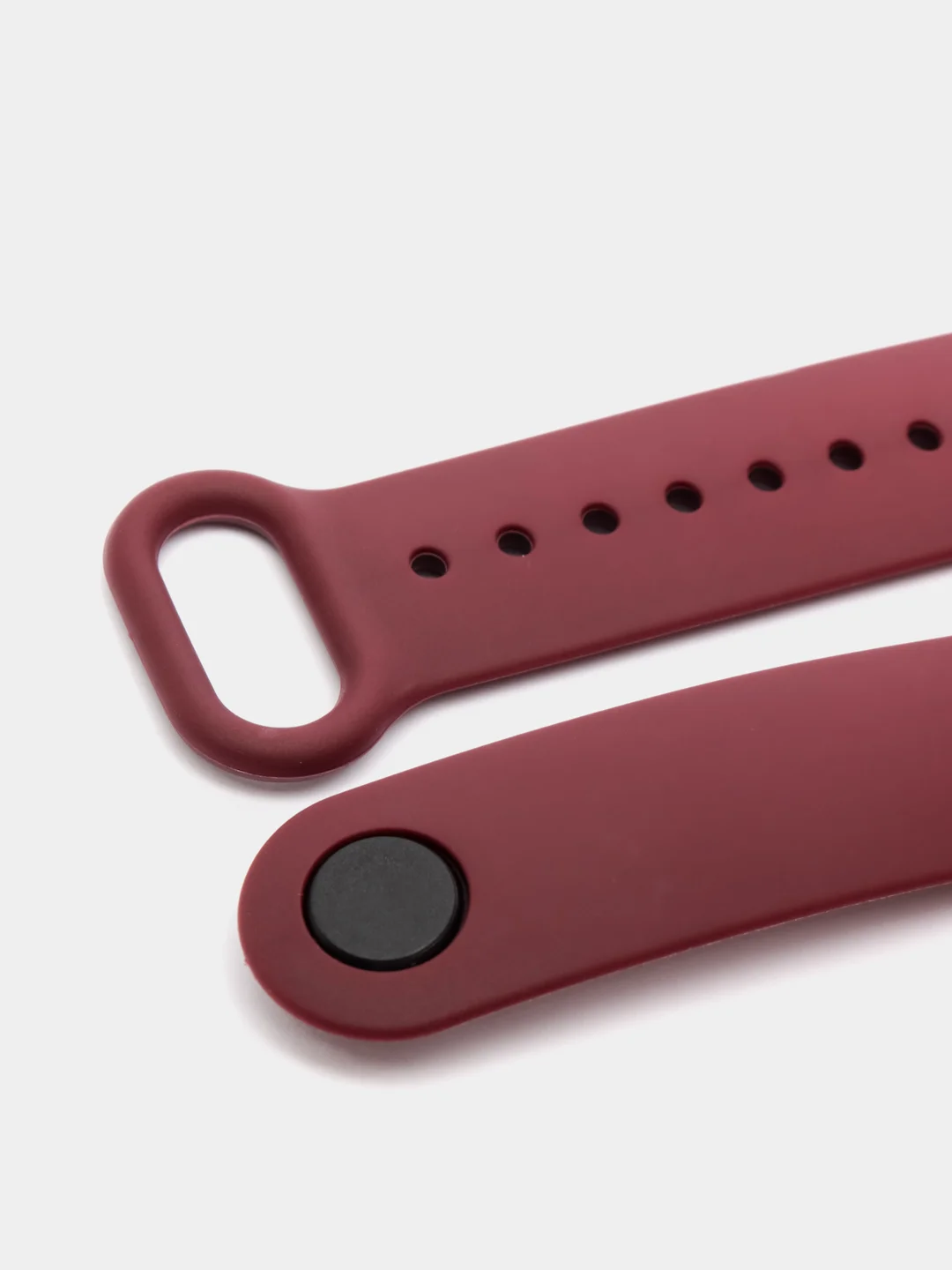 Багровый силиконовый ремешок для фитнес-браслета Xiaomi Mi Band 5 (Ми Бэнд 5)/Mi Band 6 (Ми Бэнд 6)