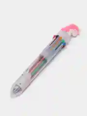 Розовый многоцветная шариковая ручка с единорогом
