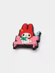 Белый джиббитсы для украшения обуви сабо/крокс Джибитс "Hello kitty"
