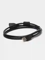 Черный кабель-удлинитель USB 2.0, с фильтром