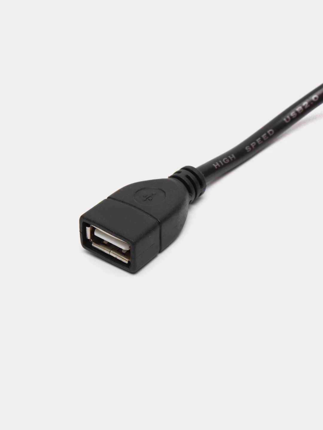 Черный кабель-удлинитель USB 2.0, с фильтром